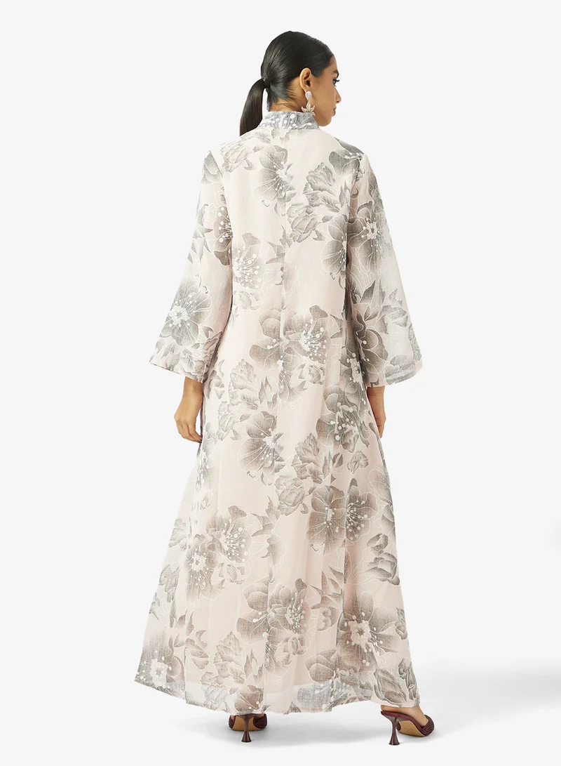 خزانة Floral Print Jalabiya